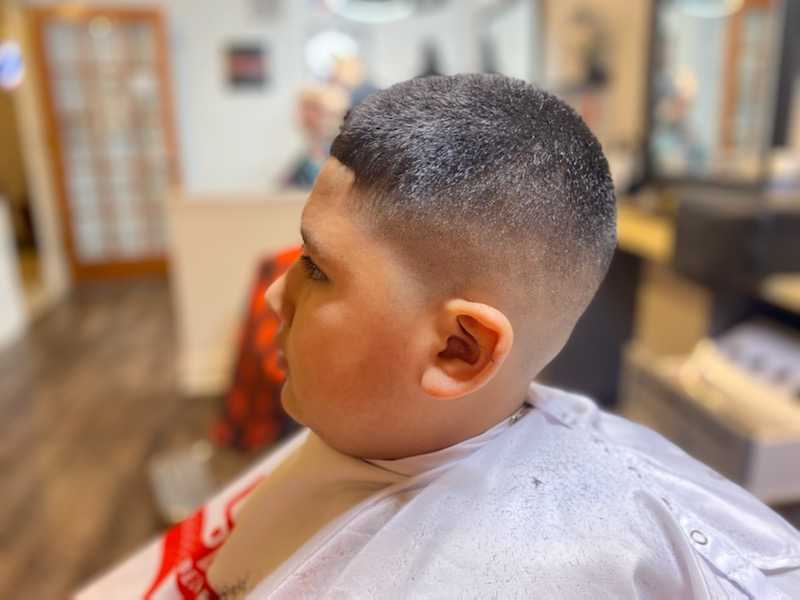 Interior shot of Blended Barbershop