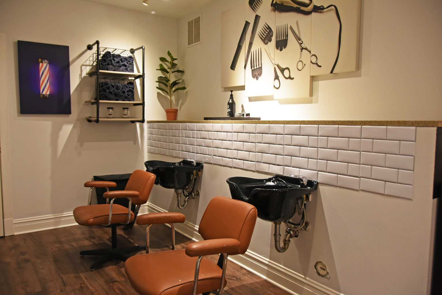 Interior of Blended Barber